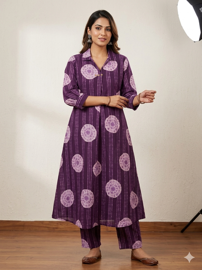 Abstract Printed purple